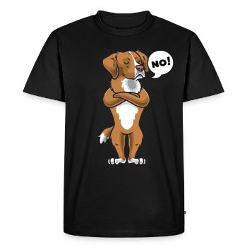 Sturer Nova Scotia Duck Tolling Retriever - Men's Premium Organic T-Shirt - black - Front - Nico (187cm)