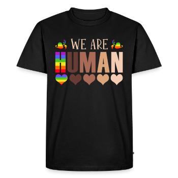 We Are People Juneteenth Black Women Pride - Men's Premium Organic T-Shirt - black - Front - Nico (187cm)