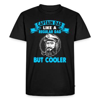 Captain Boat Owner Sailor Boat Yacht Ship - Men's Premium Organic T-Shirt - black - Front - Nico (187cm)