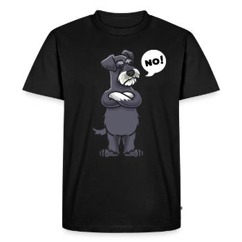 Rons de naine - T-shirt Premium bio Homme - noir - Devant - Nico (187cm)
