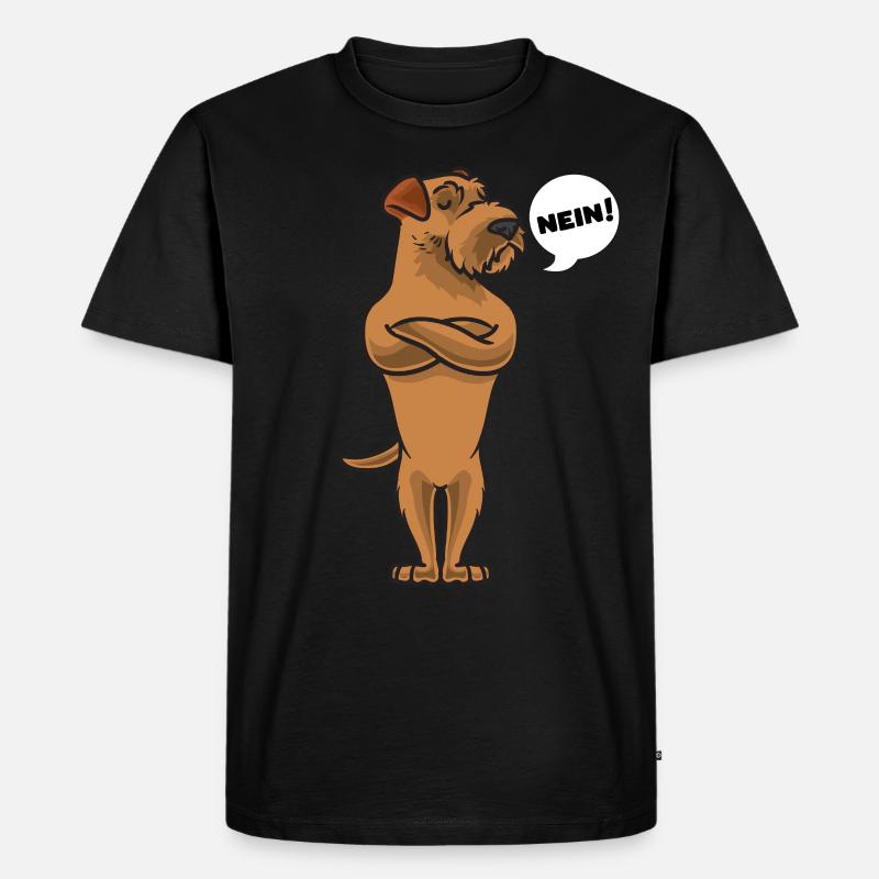 Sturer Irish Terrier - Männer Premium Bio T-Shirt - Schwarz