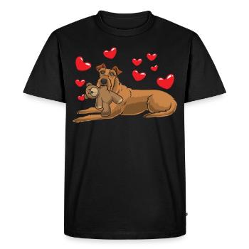 Sturer Irish Terrier - T-shirt Premium bio Homme - noir - Devant - Nico (187cm)