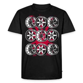 If one day the speed kills me.. / Paul Walker JDM - T-shirt Premium bio Homme - noir - Devant - Nico (187cm)