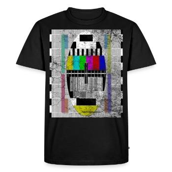 image de test lumineuse - T-shirt Premium bio Homme - noir - Devant - Nico (187cm)