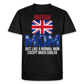 Drapeau britannique de la Mère britannique pour la fête des Mères - T-shirt Premium bio Homme - noir - Devant - Nico (187cm)