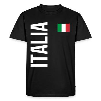 Italy / Italy / Italy football / Italy Holidays - Men's Premium Organic T-Shirt - black - Front - Nico (187cm)