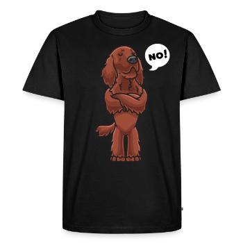 Sturer Irish Red Setter - T-shirt Premium bio Homme - noir - Devant - Nico (187cm)