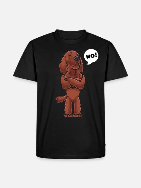 Sturer Irish Red Setter - Men's Premium Organic T-Shirt - black