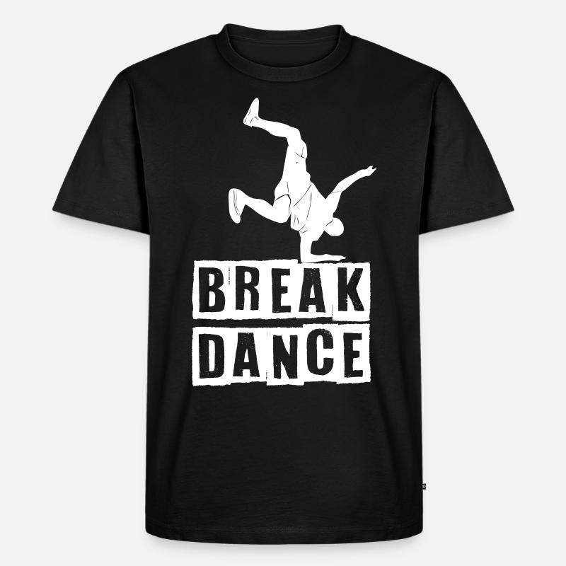 Danseur de breakdance BBoy - T-shirt Premium bio Homme - noir
