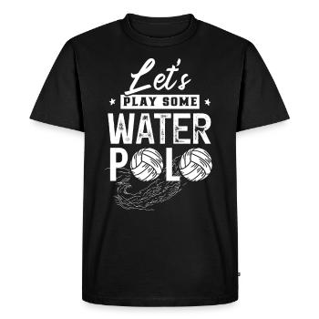 Let's Play Water Polo Water Polo Team - Men's Premium Organic T-Shirt - black - Front - Nico (187cm)
