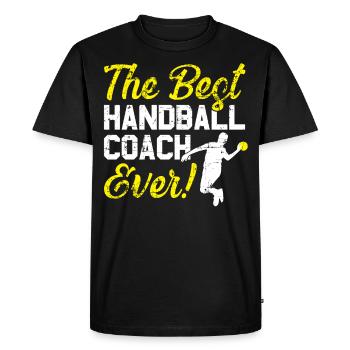 Meilleur entraîneur de handball - T-shirt Premium bio Homme - noir - Devant - Nico (187cm)
