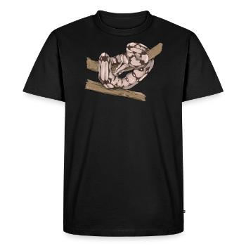 Boa Constrictor I Abgottschlange motif pour - T-shirt Premium bio Homme - noir - Devant - Nico (187cm)