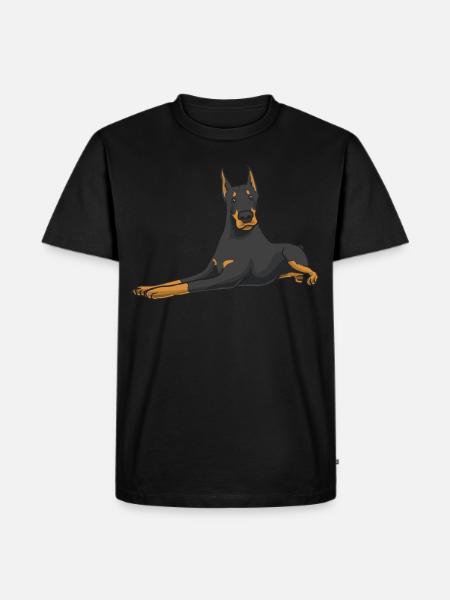 Doberman Pinscher Dog - Men's Premium Organic T-Shirt - black