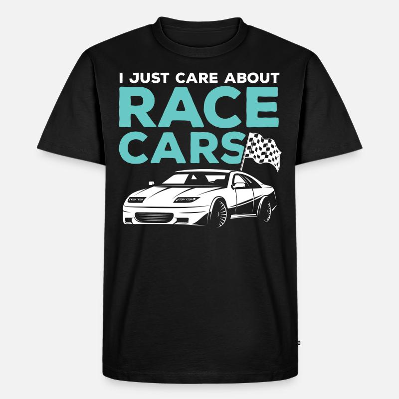 Rennnauto - Männer Premium Bio T-Shirt - Schwarz