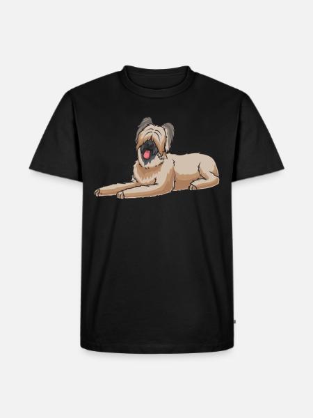 Briard dog - Men's Premium Organic T-Shirt - black