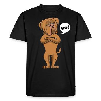 Dogue de Bordeaux drôle de dogue - T-shirt Premium bio Homme - noir - Devant - Nico (187cm)