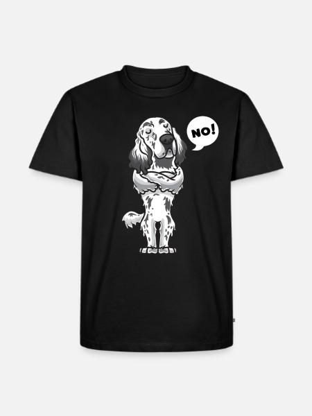 Sturer English Setter Dog - Men's Premium Organic T-Shirt - black
