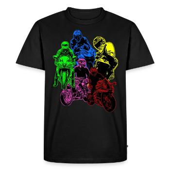 Motorcycle Lifestyle / Motorcycle / Motorcycles biker - Men's Premium Organic T-Shirt - black - Front - Nico (187cm)