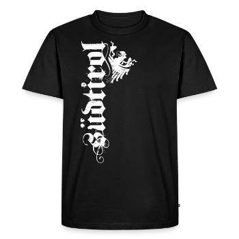 Südtirol Shirt Südtiroler Adler Wappen Tirol Retro - Männer Premium Bio T-Shirt - Schwarz - Vorne - Nico (187cm)