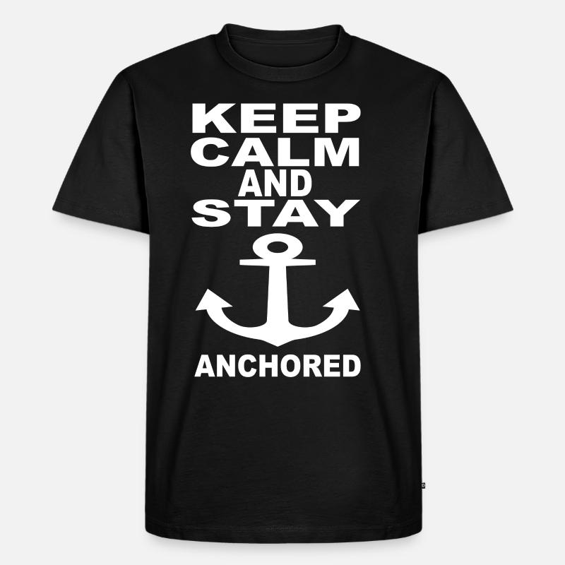 Segeln Sprüche - Männer Premium Bio T-Shirt - Schwarz