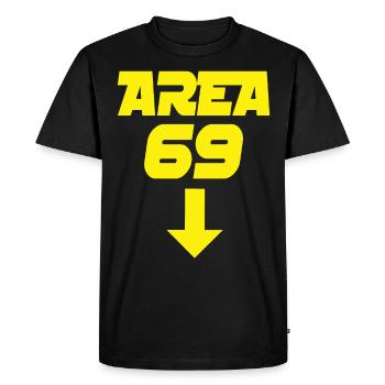 Zone 69 - T-shirt Premium bio Homme - noir - Devant - Nico (187cm)