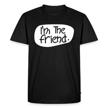 Je suis Le Copain Des Amis Meilleur Ami - T-shirt Premium bio Homme - noir - Devant - Nico (187cm)