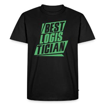 Meilleur logisticien logistique de transport de logistique - T-shirt Premium bio Homme - noir - Devant - Nico (187cm)