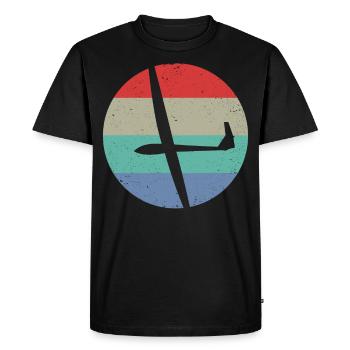 Glider Glider Gliding Glider - Men's Premium Organic T-Shirt - black - Front - Nico (187cm)