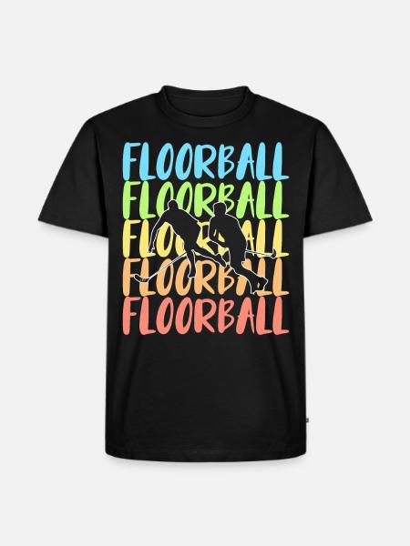 Floorball - T-shirt Premium bio Homme - noir