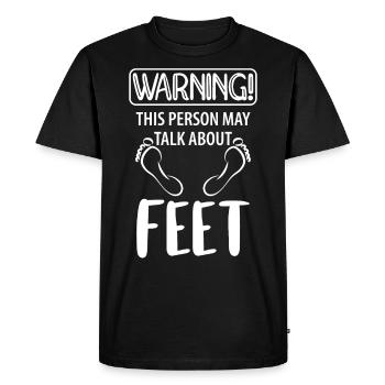 Cadeau de salon de manucure pédicure pédicure soins des pieds - T-shirt Premium bio Homme - noir - Devant - Nico (187cm)