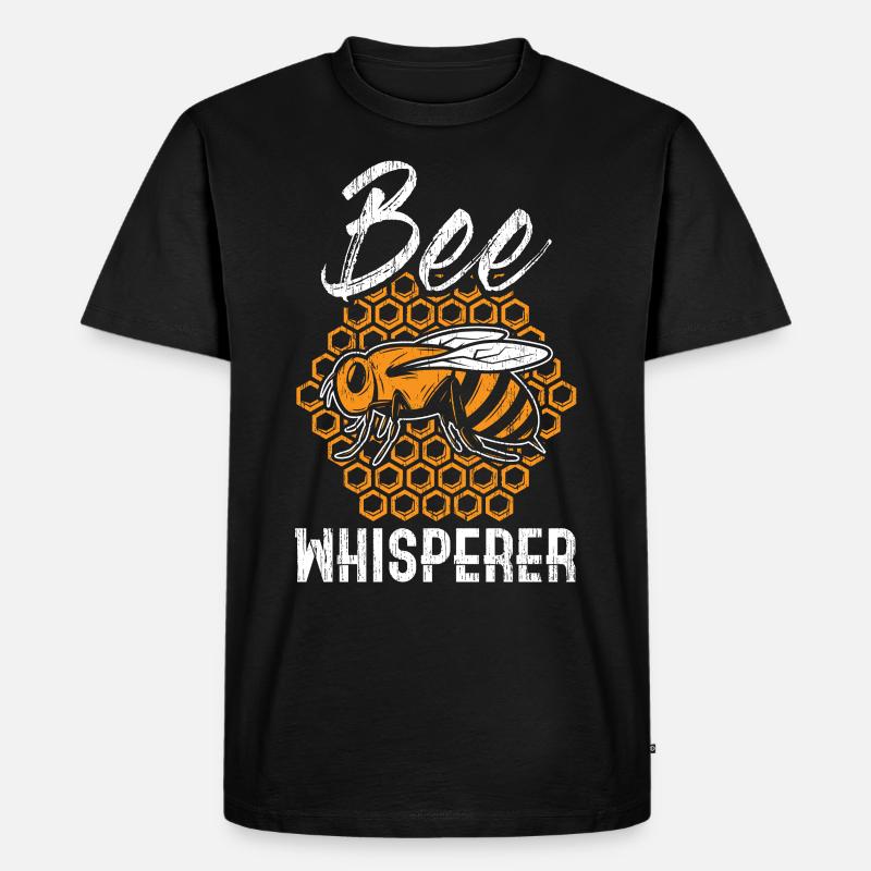 Bienen Flüsterer - Männer Premium Bio T-Shirt - Schwarz