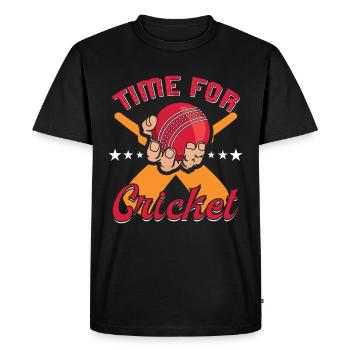 Temps de jeu de cricket pour le cricket - T-shirt Premium bio Homme - noir - Devant - Nico (187cm)