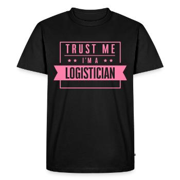 Je me fais confiance je suis logisticien logisticien - T-shirt Premium bio Homme - noir - Devant - Nico (187cm)