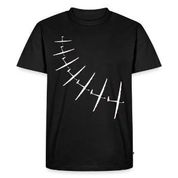 Glider Gliding Gliding Glider - Men's Premium Organic T-Shirt - black - Front - Nico (187cm)