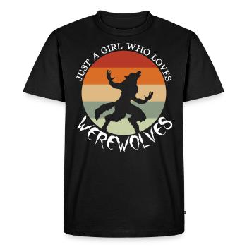 Loup-garou Soyez-vous à part un loup-garou - T-shirt Premium bio Homme - noir - Devant - Nico (187cm)