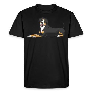 Entlebucher Mountain Dog Dog - Men's Premium Organic T-Shirt - black - Front - Nico (187cm)