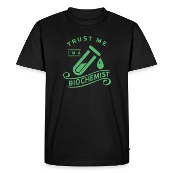 Biochimie Biochimie Biochimie Chimie Biochimie - T-shirt Premium bio Homme - noir - Devant - Nico (187cm)