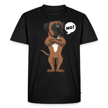 Stuer Deutscher Boxer Chien - T-shirt Premium bio Homme - noir - Devant - Nico (187cm)