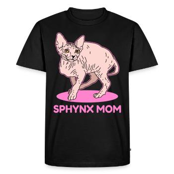 Sphynx Mom Sphynx Cat | Sphinx Cat Gift - Men's Premium Organic T-Shirt - black - Front - Nico (187cm)