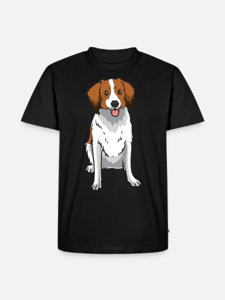 Nederlandse Kooikerhondje - Männer Premium Bio T-Shirt - Schwarz