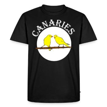 Canaris - T-shirt Premium bio Homme - noir - Devant - Nico (187cm)