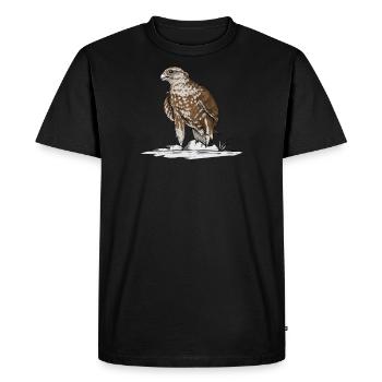 Sakerfalke I Greifvogel Faucon chasse au croque-beit motif pour - T-shirt Premium bio Homme - noir - Devant - Nico (187cm)