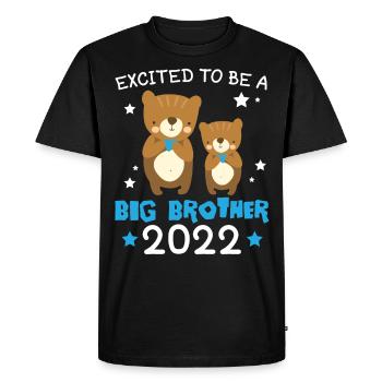 Promu au Grand Frère 2022 - T-shirt Premium bio Homme - noir - Devant - Nico (187cm)