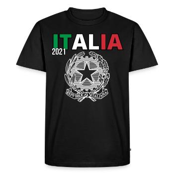 Italy / Italy / Italy football / Italy holidays - Men's Premium Organic T-Shirt - black - Front - Nico (187cm)