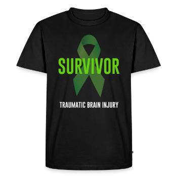 Traumatic Brain Injuries Awareness Memory Sur - Men's Premium Organic T-Shirt - black - Front - Nico (187cm)