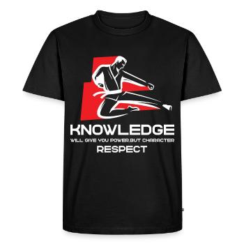 Taekwondo Sagesse Arts martiaux Arts martiaux Arts martiaux - T-shirt Premium bio Homme - noir - Devant - Nico (187cm)