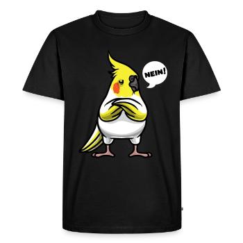 Nymphensittich Cakadusittich Ornithologie - T-shirt Premium bio Homme - noir - Devant - Nico (187cm)