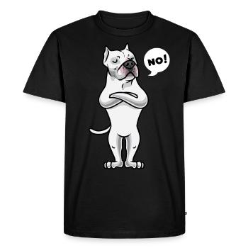 Sturer Dogo Argentino Chien - T-shirt Premium bio Homme - noir - Devant - Nico (187cm)