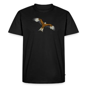 Rotmilan I Greifvogel Beizjagd Motiv für Falkner - Männer Premium Bio T-Shirt - Schwarz - Vorne - Nico (187cm)
