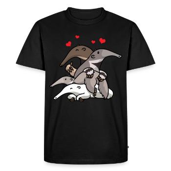 anteater - Men's Premium Organic T-Shirt - black - Front - Nico (187cm)